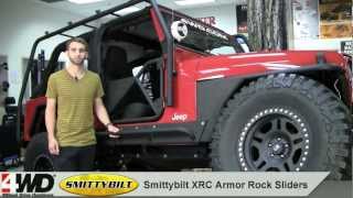 Smittybilt  Jeep XRC Rock Sliders  Armor and Protection  Rocker Panel Guard [upl. by Ednihek]