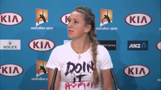 Victoria Azarenka Press Conference  Australian Open 2013 [upl. by Airenahs]