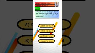 Problem 26 Two equally charged spheres repel each other Find the charge on each [upl. by Agnola]