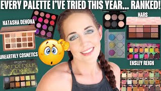 Ranking Every Single Eyeshadow Palette Ive Tried for the First Time this Year [upl. by Driscoll923]