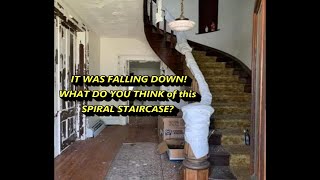 55 New York Historic Renovation I DID IT SPIRAL STAIRCASE CARPET INSTALLATION [upl. by Dorette]