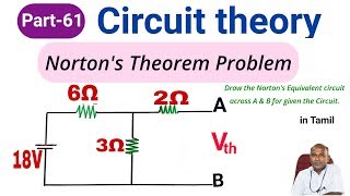 Nortons theorem model problem in tamil [upl. by Hgielram]