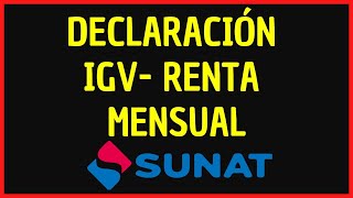 Cómo declarar PDT 621 IGV RENTA mensual arrastrando saldos a favor [upl. by Nilesoj69]