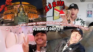 The WILDEST Bathroom Harrods VIRAL Sandwich Christmas Concert Vlogmas Day 12 [upl. by Sibeal828]