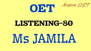 OET LISTENING  MsJamila amp Lizavita  oet oetexam oet02 oetpractice oetkerala [upl. by Davenport]