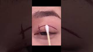 Double eyelid tape tutorial eyelid makeuptutorial eyes [upl. by Margie]