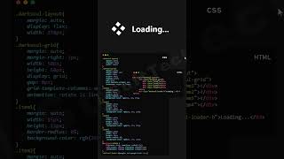 How to make website preloader using HTML CSS loader loadinganimation preloader website shorts [upl. by Napra394]