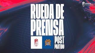 🎙️ JUAN PONTONES  Rueda de prensa postpartido RecreGranadaÁguilas [upl. by Unity]