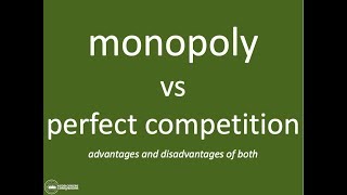 Monopoly vs Perfect Competition  IB Theory of the Firm  Market Power [upl. by Zertnom120]