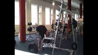 German Junior Powerlifting Champion from Chemnitz RAW Kreuzheben Deadlift up to 300kg 663lb [upl. by Beffrey]