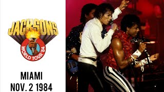 The Jacksons  Victory Tour Live in Miami November 2 1984 [upl. by Adnicul]