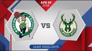 Boston Celtics vs Milwaukee Bucks Game 4 April 22 2018 [upl. by Ama]