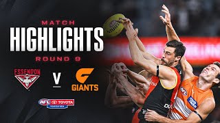 Essendon v GWS Giants Highlights  Round 9 2024  AFL [upl. by Verity]