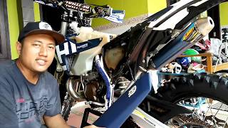 TUTORIAL BUKA JOK PADA HUSQVARNA TE 300i 201720182019 [upl. by Annovahs]