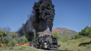 Durango amp Silverton Doubleheading to Silverton [upl. by Obocaj286]