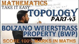 Bolzano Weierstrass property Most important theorem Topological space Msc maths by Vibhor tyagi [upl. by Thorncombe]