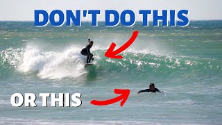 How to Surf SMALL POWERLESS beach break WAVES [upl. by Rehtae]