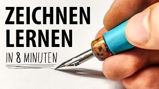 Wie man in 8 Minuten Zeichnen lernt Kein clickbait  Drawinglikeasir [upl. by Nauqat]