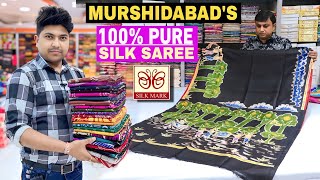 100 Pure Murshidabad Silk Saree With Silk Mark Certified  Direct From Murshidabad [upl. by Areid]