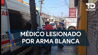 Médico es lesionado con arma blanca por su paciente en Monterrey [upl. by Jovia]