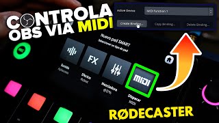 PLUGIN MIDI PARA OBS  RODECASTER PRO 2 O CUALQUIER OTRO CONTROLADOR  Tutorial UrbVic [upl. by Stanwinn]