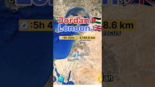 Jordan 🇯🇴 to London 🇬🇧 flight Route ✈️ Royal Jordanian Airlines Airbus A320232 regentairways [upl. by Onaivatco]