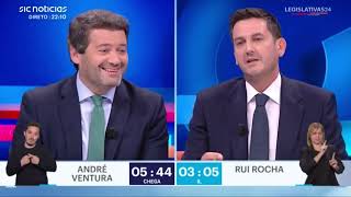 CHEGA vs IL  André Ventura vs Rui Rocha  Eleições Legislativas 2024 [upl. by Rubia]