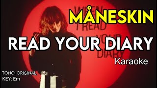 Måneskin  READ YOUR DIARY  Karaoke Instrumental [upl. by Aylsworth]