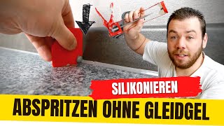 Silikonfugen ohne Glättmittel Die geniale Methode für faule Heimwerker [upl. by Nawuq]