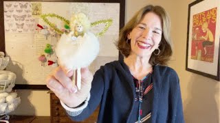 Tulle Pompom Clothespin Angel Ornament DIY [upl. by Verney454]