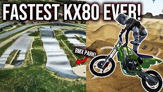 RIDING THE NEW FASTEST KX80 AND ITS SO FAST MX BIKES [upl. by Aneerb]