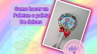 como hacer un regalo rápido y fácil paleta de dulces o paletones [upl. by Laekcim]