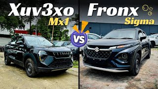 fronx base model vs 3xo base model Mx1 mahindra xuv3xo base model 2024  fronx sigma  fronx [upl. by Aiuqcaj209]