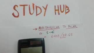 RECTANGULAR TO POLAR FORM CONVERSION USING fx991MS scientific calculator [upl. by Fevre615]