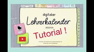 Tutorial Digitaler Lehrerkalender 202425 Mit Goodnotes und einem digitalen Kalender papierlos [upl. by Geraint823]