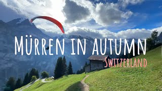 Schilthorn Mürren Switzerland 4K  Autumn in the swiss alps [upl. by Idyak]