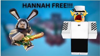 So bedwars made hannah free [upl. by Sweeney]