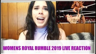 WWE WOMENS ROYAL RUMBLE 2019 LIVE REACTION [upl. by Odell]