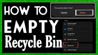 2023 How to clear Recycle Bin in Samsung Phone  How to empty trash on Samsung mobile [upl. by Parry]