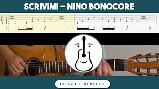 Scrivimi Nino Buonocore  Tutorial Chitarra Accordi [upl. by Rebba469]