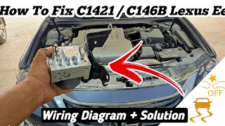 How To Fix C1421  C146B  C1428 Lexus Es 350 with Wiring Diagram  Solution  Part  1 [upl. by Ulrick707]