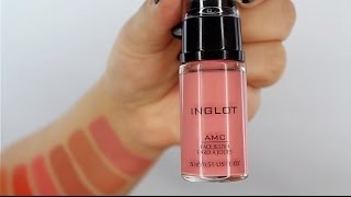 Inglot AMC Face Blush Liquid Swatches  NEW Shades  INGLOT AUSTRALIA [upl. by Dulciana]