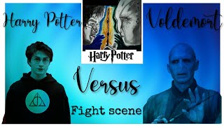 DRAWING OF HARRY POTTER AND VOLDEMORT  HARRY POTTER VERSUS VOLDEMORT FIGHT SCENE  DEATHLY HOLLOWS [upl. by Neelram819]