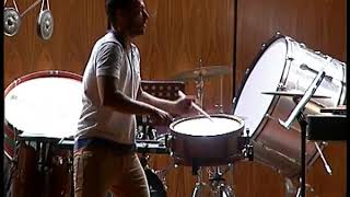 Gert Mortensen March Cadenza for snare drum solo [upl. by Anairb458]