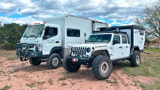 Jeep Truck Camper VS Fuso Cabover Camper SIDE BY SIDE Comparison [upl. by Shina]