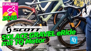 EUROBIKE HIGHLIGHTS Scott Solace Gravel eRide 2024 mit TQ Motor [upl. by Algie]