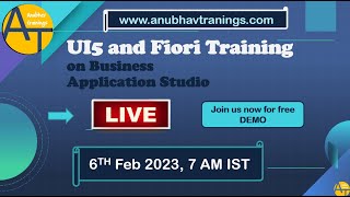 SAP UI5 and Fiori Training on Business Application Studio and VS Code on BTP  6th Feb 2023 LIVE [upl. by Eimirej]