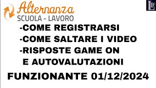 PCTO Registrarsi saltare i video e risposte ai quiz  Alternanza scuola lavoro sulla sicurezza MIUR [upl. by Tracee]