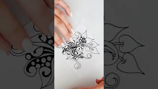 Drawing idea for beginners 🔸 Zentangle 🔸Doodle 🔸Zenart [upl. by Aniaj]