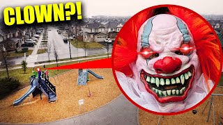 Drone Catches WANTED KILLER CLOWN at Haunted Park near STROMEDYS House You wont BELIEVE IT [upl. by Shewmaker323]